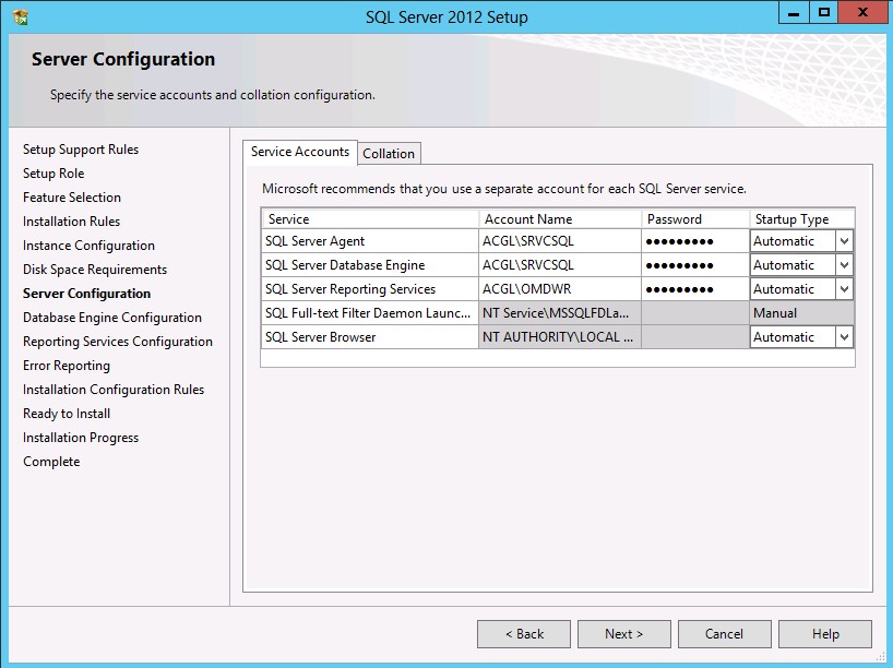 Server Configuration