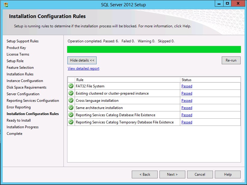 Installation Configuration Rules