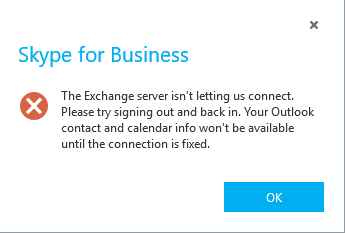 cant sign in skype for business