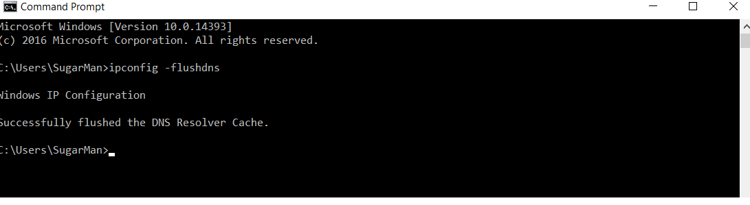 Ipconfig -flushdns
