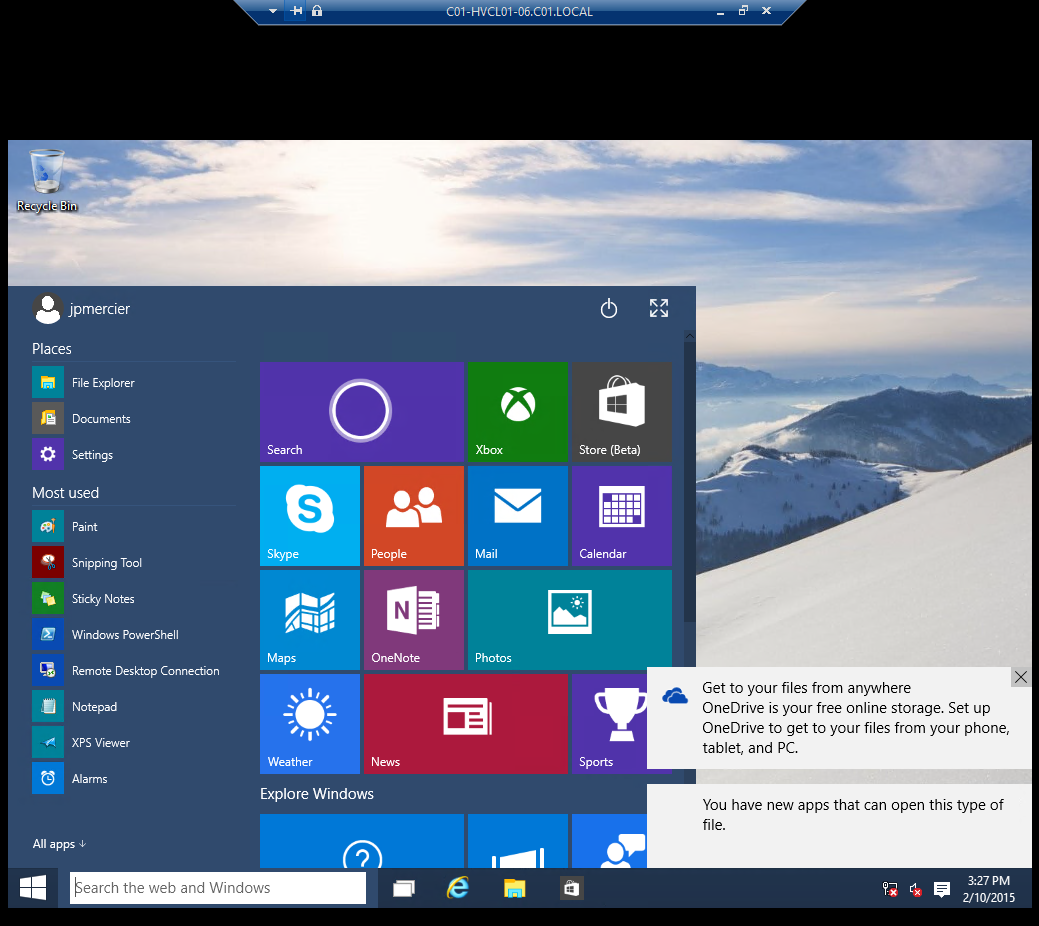 Start menu is back