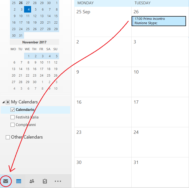 Outlook Calendar: sending meeting requests via email image