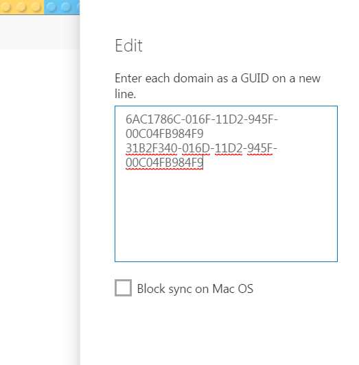 Allow Syncing Only on Domain Joined Machines