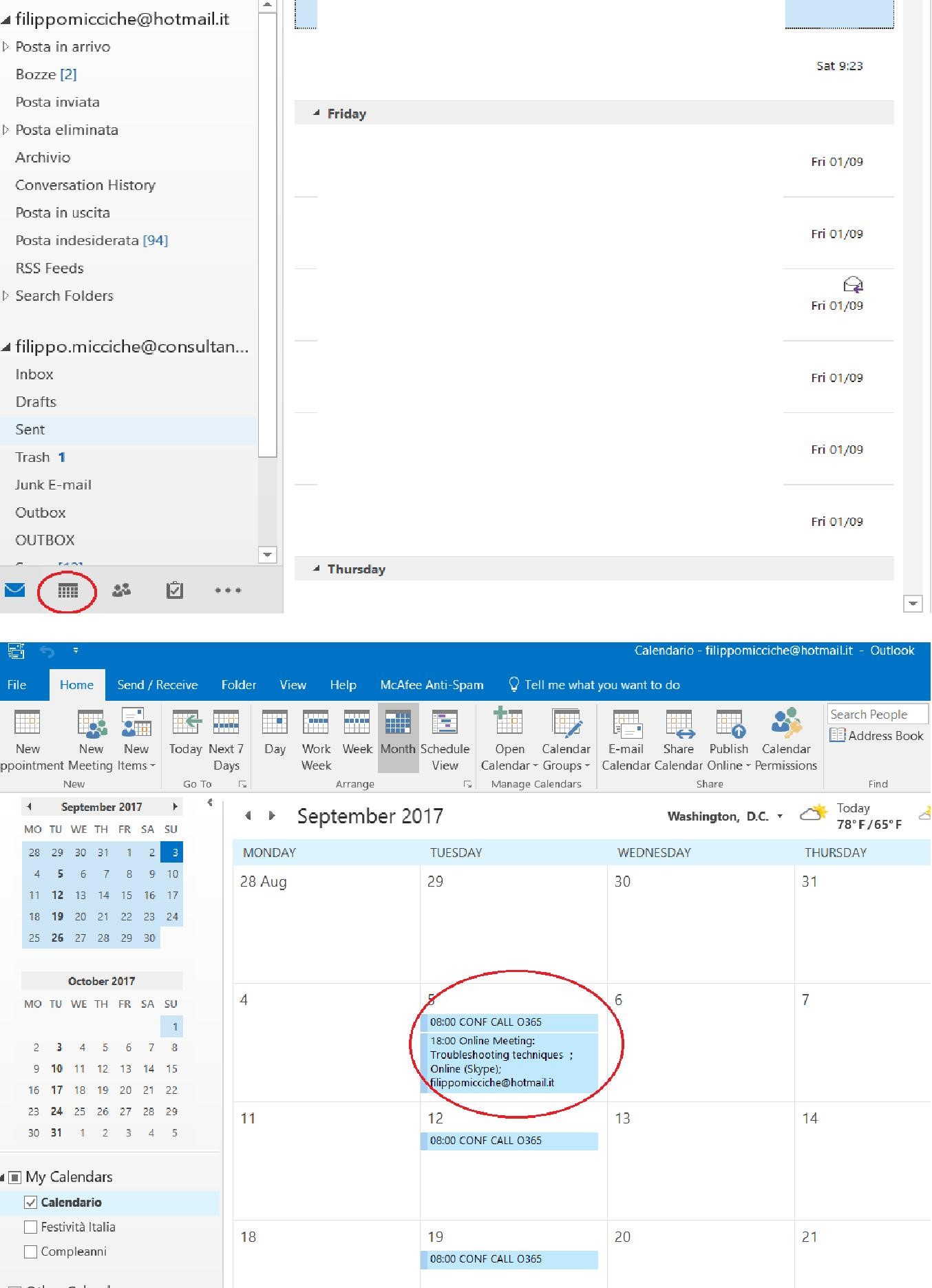Outlook Calendar: calendar icon image