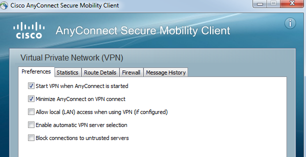 Block connections to untrusted servers