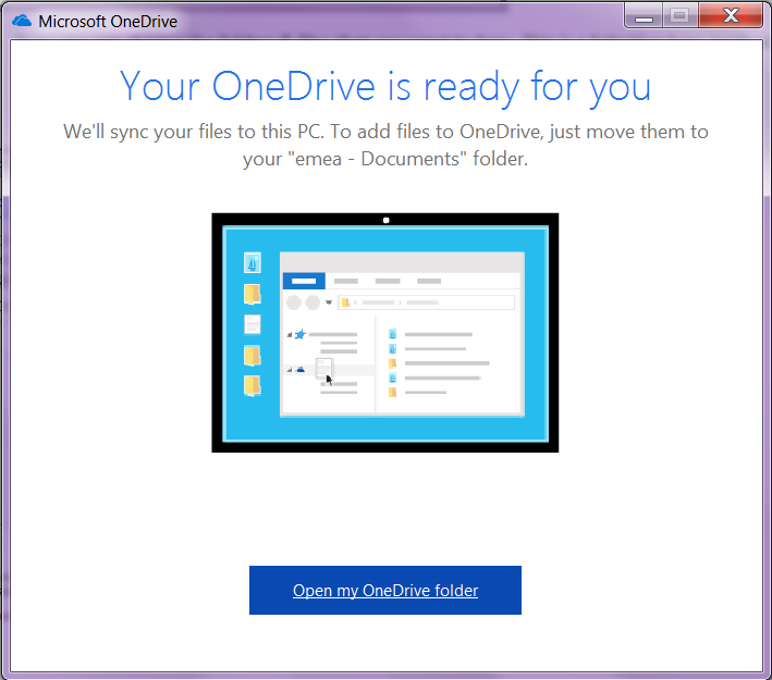 Initiate sync for OneDrive library-04