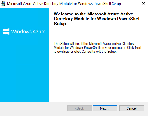 Microsoft Azure Active Directory Module For Windows Powershell Setup – WZDJ