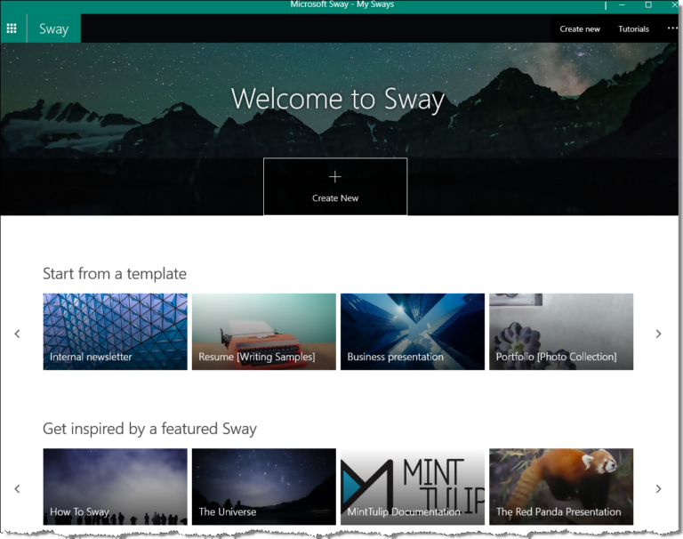 Microsoft Sway vs. PowerPoint SherWeb Microsoft 365