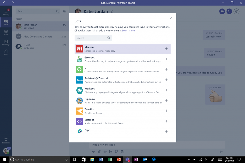 Microsoft Teams vs Slack-Bots