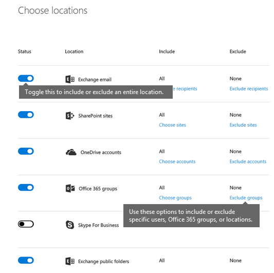 Set Up Retention Policies