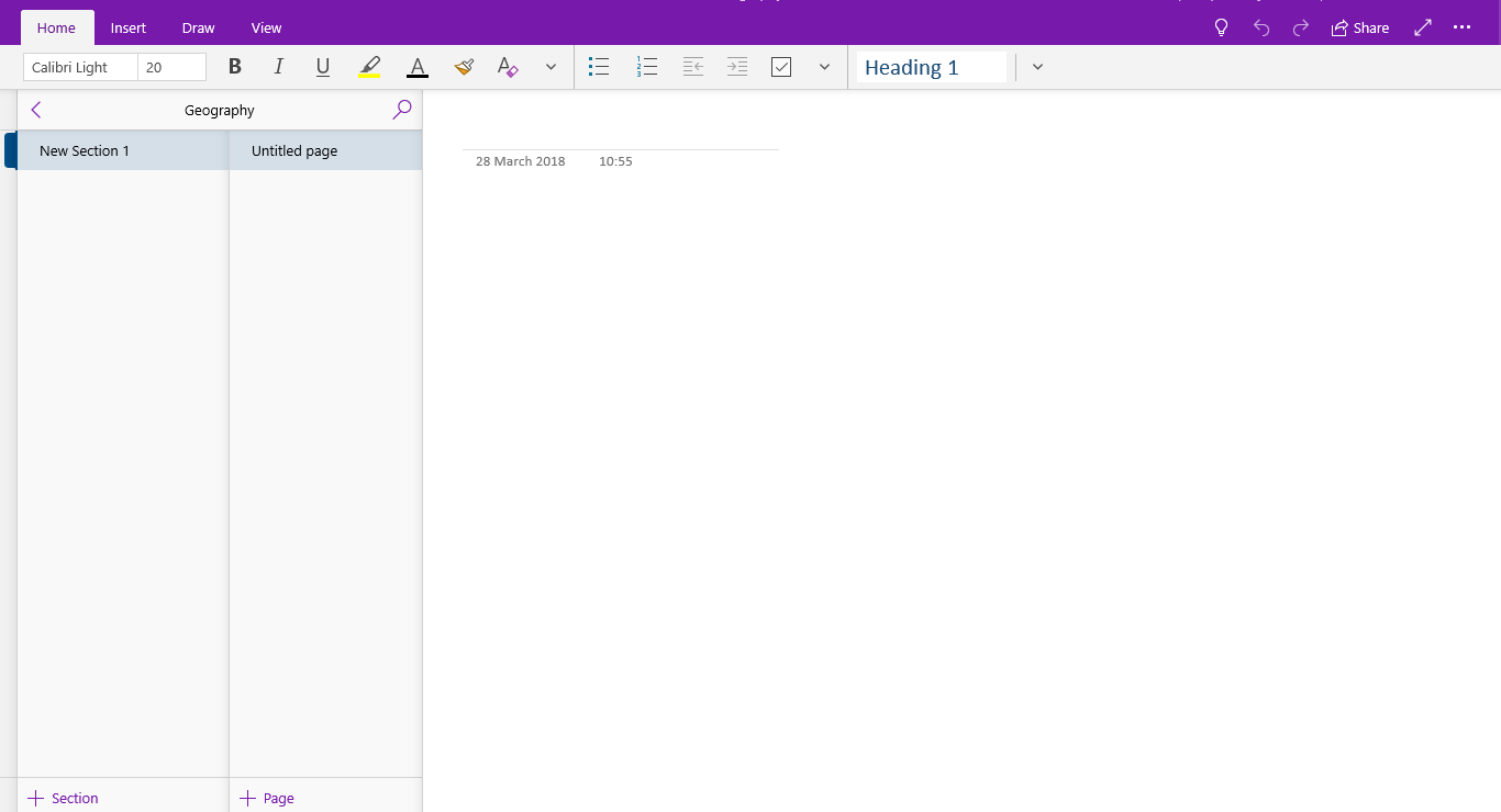 OneNote - Creating a notebook and adding pages to it image