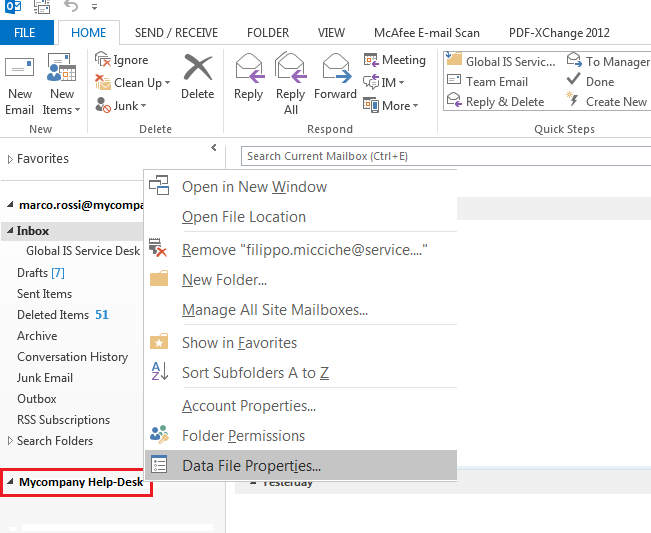 Outlook on the web - Sharing an Email Folder or Mailbox