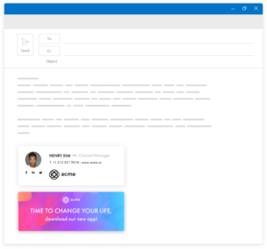 Letsignit generates professional email signatures for your business