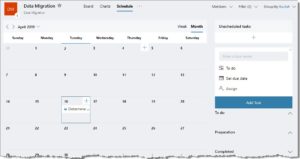 View Schedule in Microsoft Planner