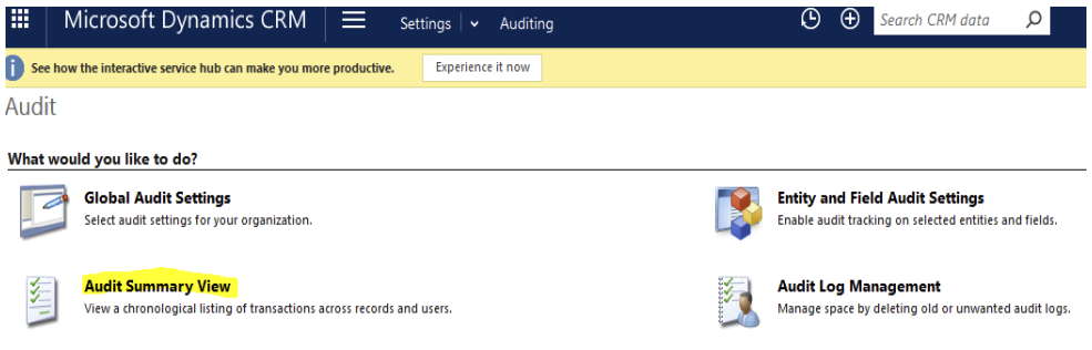 Carrying Out Audits in Dynamics 365