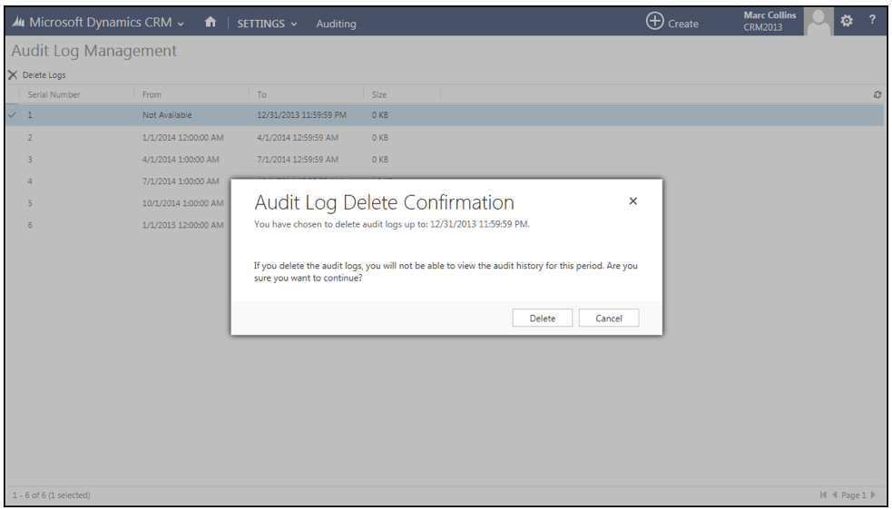 Carrying Out Audits in Dynamics 365