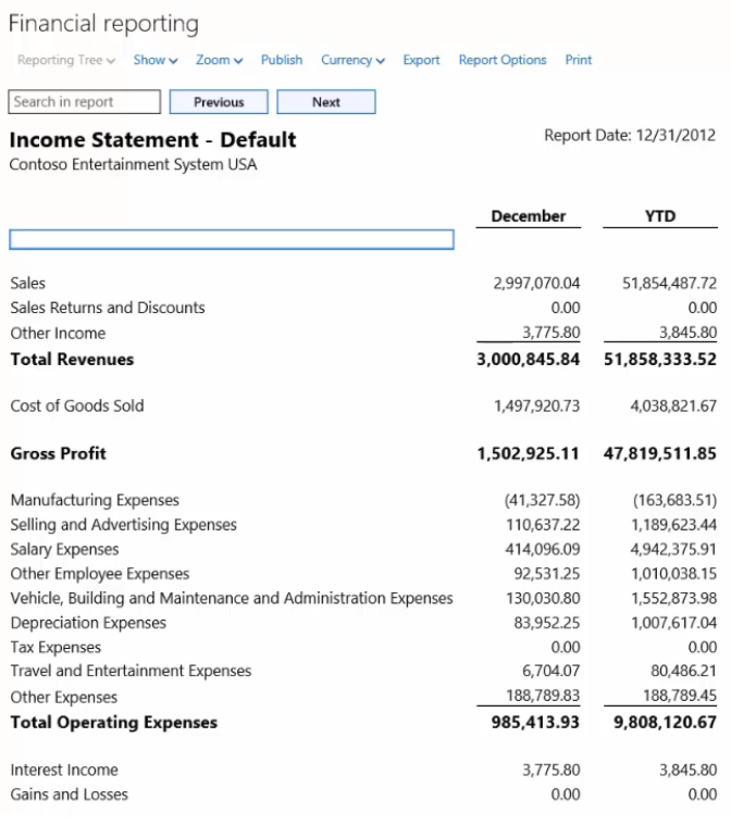 DYNAMICS 365: MANAGEMENT REPORTER IN NEW AX