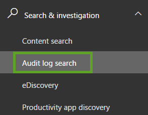 Executing Audit Log Searches-Step 1