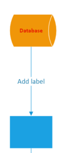 Visio online line label