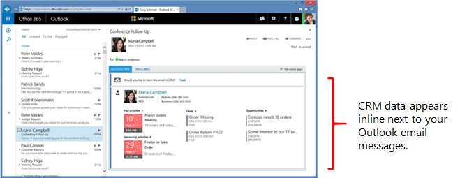 Integrating Dynamics 365 with Outlook 