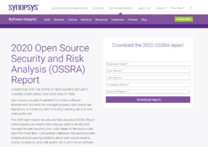 Synopsys landing page
